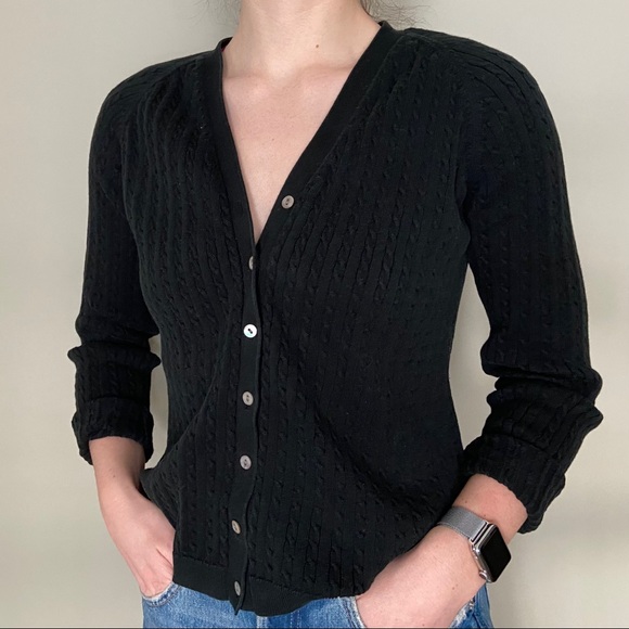 Mendocino Black Button Up Cardigan - Picture 5 of 7